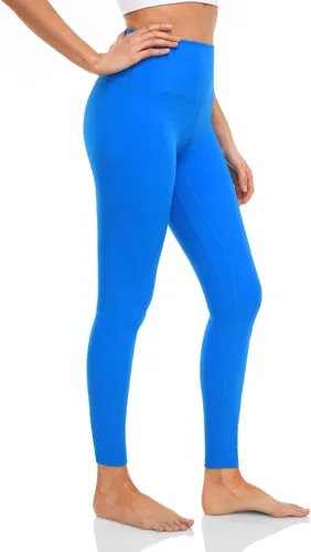 Miniatura 4 de HeyNuts Leggings esenciales, de compresión de cintura alta, pantalones suaves para entrenamiento, pantalones deportivos de yoga de 28 pulgadas