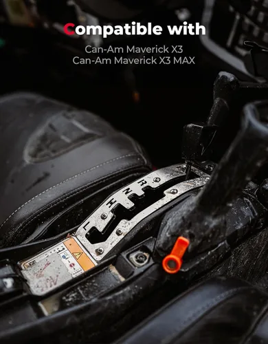 Miniatura 2 de KEMIMOTO Placa de cambio X3, compatible con Can-Am Maverick X3 y MAX 2017-2024, acero inoxidable brillante