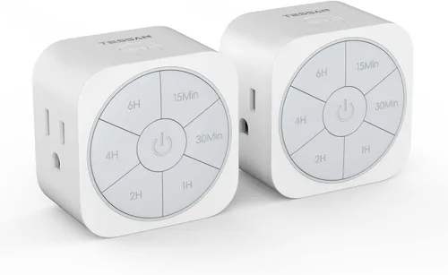 Miniatura 7 de Paquete de 1 enchufe temporizador para interiores, temporizadores de cuenta regresiva para enchufes eléctricos de hasta 6H para luces, plancha