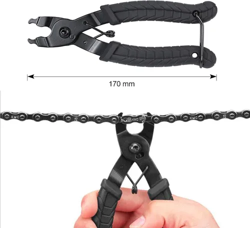 Miniatura 4 de Oumers Bike Master Link - Herramienta de alicates 2 en 1 para cadena de bicicleta, abridor de eslabones rápidos, removedor de cierre compatible