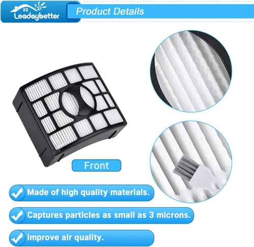 Miniatura 4 de Leadaybetter Filtro de repuesto para Shark Rotator DuoClean Lift-Away ZD550 NV600 NV601 NV602 NV611 NV770 NV771 NV771 NV772 UV700 ZU701 Zero-M Speed