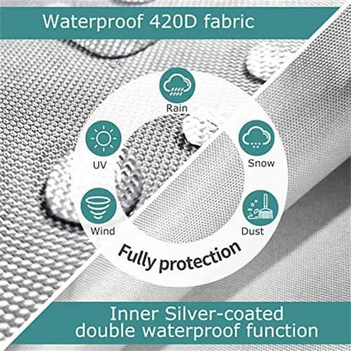 Miniatura 4 de Paquete de 2 fundas para lavadora y secadora, cubierta de lavadora de carga superior impermeable a prueba de polvo y engrosada para máquina de carga
