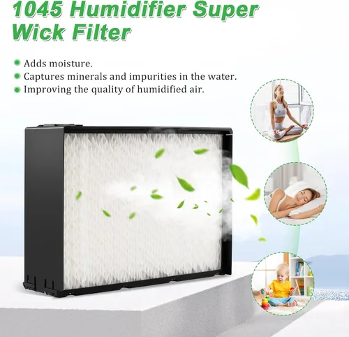 Miniatura 5 de 1045 Super Wick - Filtro humidificador de repuesto compatible con 1045 Air-care Essick Humidificador