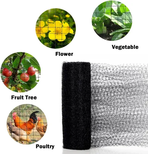 Miniatura 7 de Red para pájaros, red de jardín de 13 x 50 pies para árboles frutales, plantas, fresas, arándanos, arbustos, protección contra pájaros, ciervos