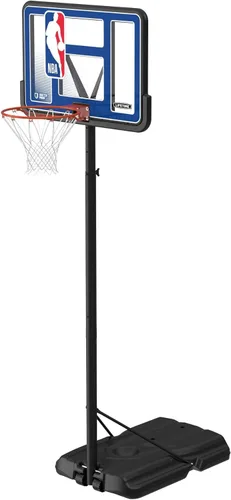 Miniatura 9 de Lifetime NBA League Edition - Aro de baloncesto portátil, altura ajustable de 7.5 a 10 pies, tablero de fusión inastillable de 44 pulgadas, base
