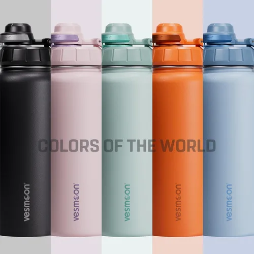 Miniatura 6 de Vesmoon Vessence Botella de infusión de té de acero inoxidable de 24 oz para té de hojas sueltas, agua, hierbas, frutas - Botella aislada de triple