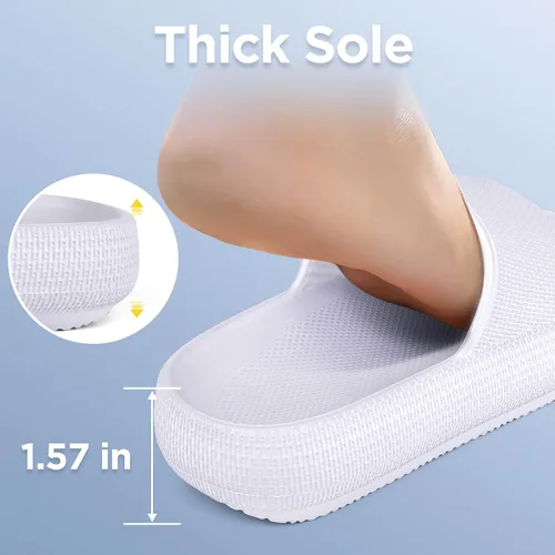 Miniatura 5 de WYSBAOSHU Sandalias deslizantes para niños y niñas, cómodas, antideslizantes, suela gruesa, para verano, ducha, piscina, playa, agua