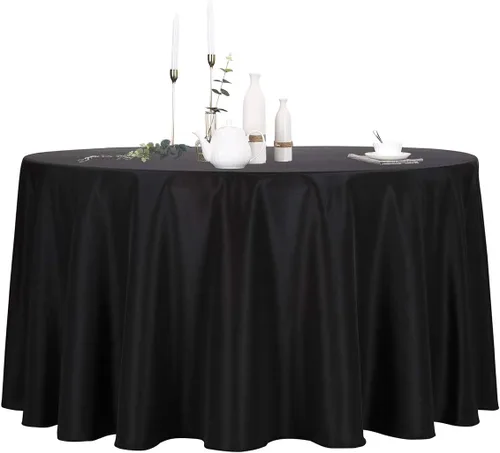 Miniatura 48 de Ascoza Paquete de 2 manteles rectangulares blancos de 60 x 84 pulgadas, tela de poliéster de 4 pies, para bodas, banquetes, restaurantes y fiestas