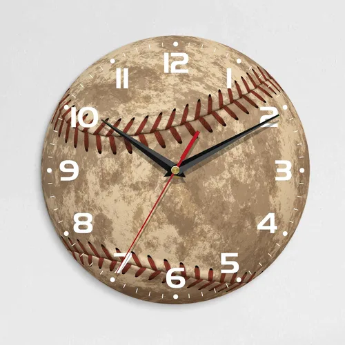 Miniatura 9 de Reloj de pared, 10 pulgadas, silencioso, sin tictac, decoración de cocina para el hogar, funciona con pilas, para baño, dormitorio, sala de estar