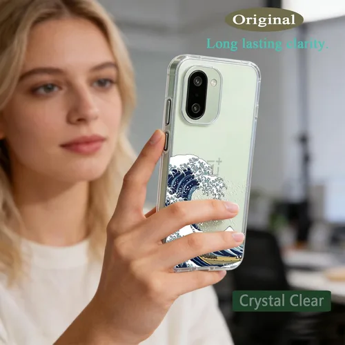 Miniatura 4 de Unov Funda compatible con OnePlus 15R 5G transparente con diseño de TPU suave absorción de golpes, diseño delgado en relieve, cubierta trasera great