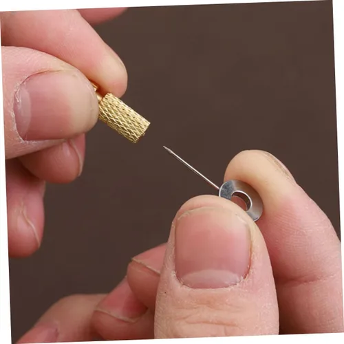 Miniatura 9 de 4 Uds. Herramientas de costura de mano de posicionamiento de mano agujas de posicionamiento fijo Costura Artesanía Bordes hechos a mano Bloqueo