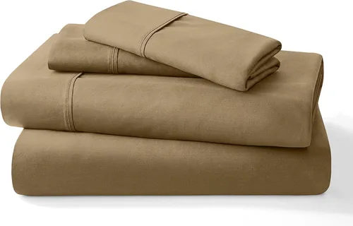 Miniatura 20 de Juego de sábanas puro de 100% algodón orgánico certificado de 1000 hilos, juego de ropa de cama de 4 piezas, bolsillo extra profundo de 24 pulgadas