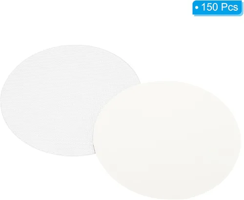Miniatura 3 de PATIKIL Revestimiento de tapa de papel de aluminio de 3.32 pulgadas, 150 piezas resistentes a la inducción de manipulaciones selladoras térmicas