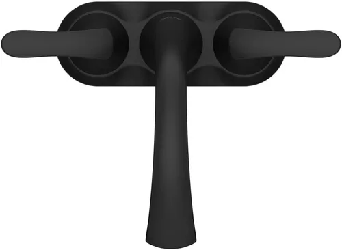 Miniatura 5 de Pfister Weller LG48WRPB - Grifo para lavabo de baño, centro de 4 pulgadas, 2 asas, 3 agujeros, acabado negro mate, LG48WRPB Mate negro