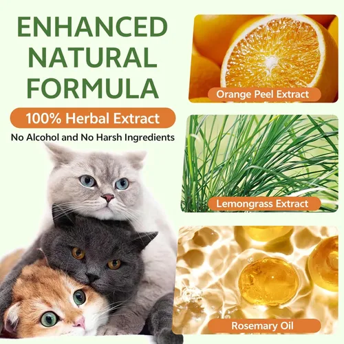 Miniatura 4 de puyrzoe Spray disuasorio natural para gatos, 6.8 fl oz, repelente de gatitos, antiarañazos, para muebles, sofás, cortinas, plantas, no tóxico, sin
