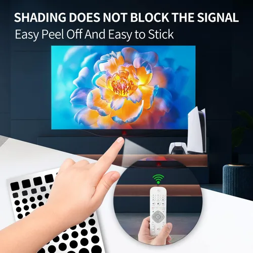 Miniatura 2 de Adhesivos de bloqueo de luz LED, filtros LED de atenuación de luz, hojas de atenuación para enrutadores, relojes y aparatos eléctricos, cubiertas