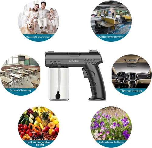 Miniatura 6 de Vaporizador nano, atomizador nano de luz azul manual para el hogar, vaporizador nano manual para el hogar, atomizador nano recargable. Es adecuado