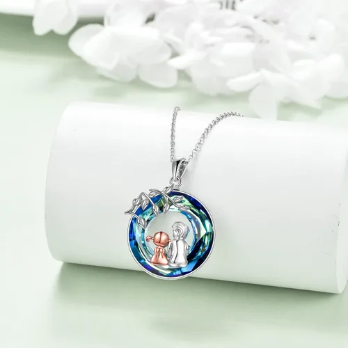 Miniatura 4 de CRMAD Regalos para hermanas de hermano para hermana, collar de plata de ley, joyería para regalos de cumpleaños y Navidad