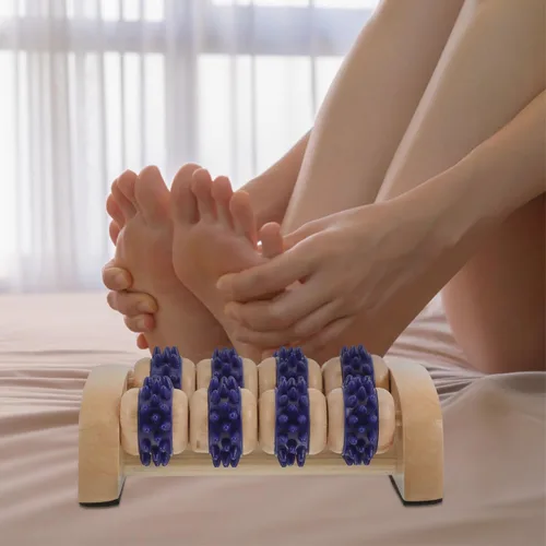 Miniatura 3 de Healifty Rodillo masajeador de pies portátil de 5.51 pulgadas, rodillo de masaje manual de pies para alivio muscular y relajación con cómodo diseño
