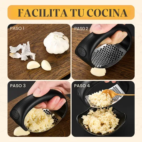 Miniatura 6 de Trituradora de ajo de acero inoxidable mejorada 2026, trituradora de ajo, utensilios de cocina para el hogar, trituradora de ajo manual portátil