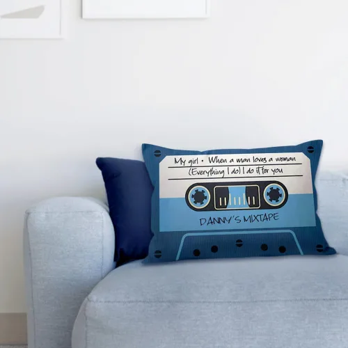 Miniatura 6 de NICEDREAM Funda de almohada personalizada Mixtape Retro 80s Music Pillow Cover Custom Name Throw Pillow Covers