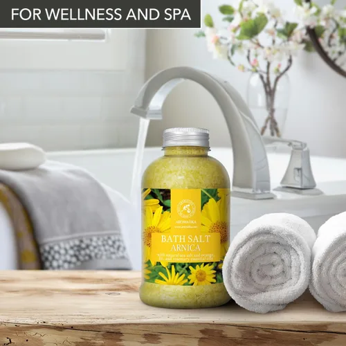 Miniatura 8 de Sales de baño de árnica de 21.16 onzas – Aceites esenciales de romero y abeto 100% naturales – sal marina Arnica 21.16 oz – Lo mejor para el baño
