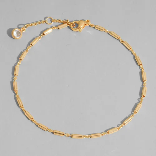Miniatura 4 de Dremmy Studios Pulsera de oro para mujer, chapada en oro de 18 quilates, delicado clip de circonita cúbica, disco de moneda, estrella, cable
