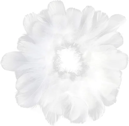 Miniatura 10 de obmwang 100 plumas de ganso naturales de 3.1-4.7 in para manualidades, bodas, fiestas, decoración del hogar, color negro