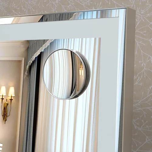 Miniatura 8 de ANYHI Hollywood Espejo de maquillaje con luces, espejo grande iluminado para tocador, espejo de escritorio/pared con luces, pantalla táctil
