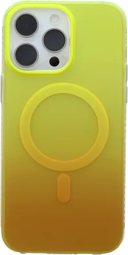 Miniatura 71 de Funda degradada para iPhone 14 Pro - Diseño multicolor degradado naranja y amarillo, resistente a los impactos y con imanes