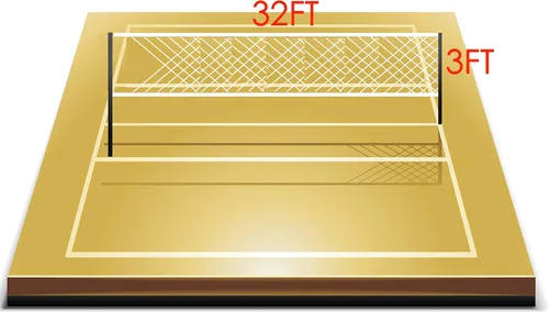 Miniatura 7 de Red de voleibol profesional para exteriores con cable de acero para aeronaves, red de voleibol resistente para patio trasero, redes de voleibol