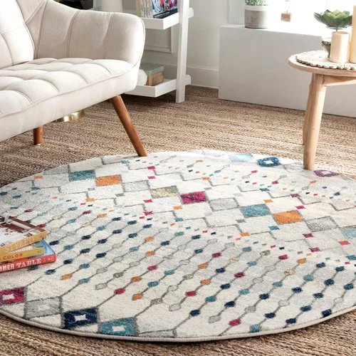 Miniatura 36 de nuLOOM Alfombra decorativa Blythe marroquí, 2 'x 3', gris oscuro