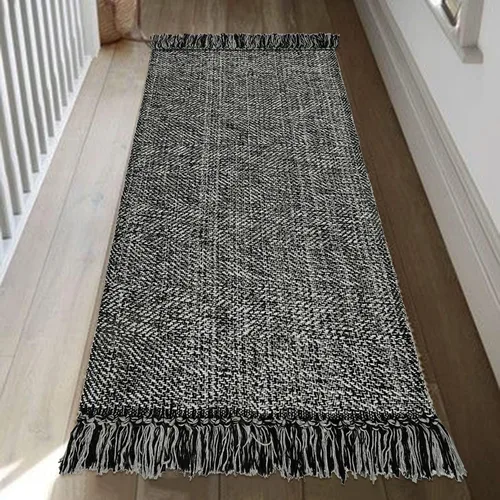 Miniatura 5 de Collive - Alfombra de pasillo de cocina, 2 x 4.3 pies, alfombra tejida a mano de algodón reversible lavable, alfombra moderna de estilo granja