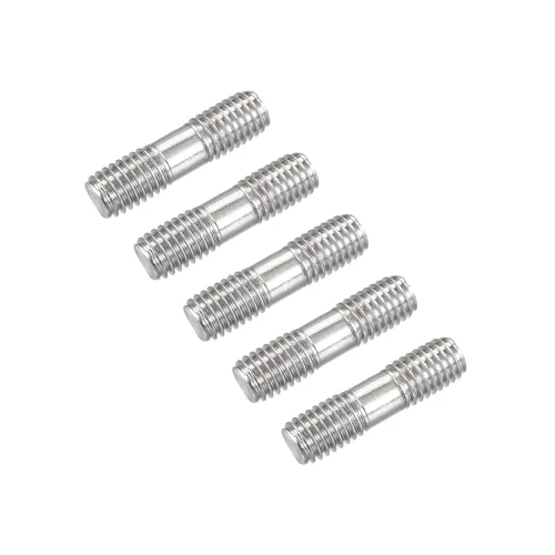 Miniatura 11 de METALLIXITY Tornillos de doble extremo (rosca M8, longitud 80 mm) 5 piezas, pernos de varilla roscada doble de acero inoxidable 304