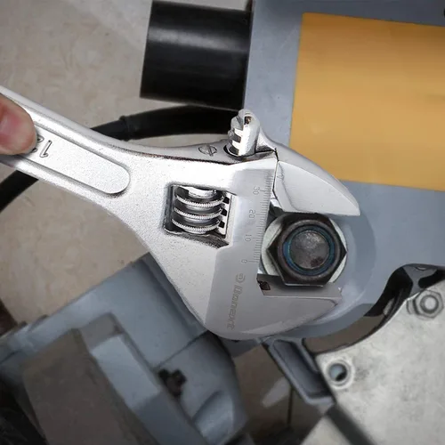 Miniatura 5 de Llave ajustable de 12 pulgadas Herramienta de mano profesional CR-V Llave de media luna de acero