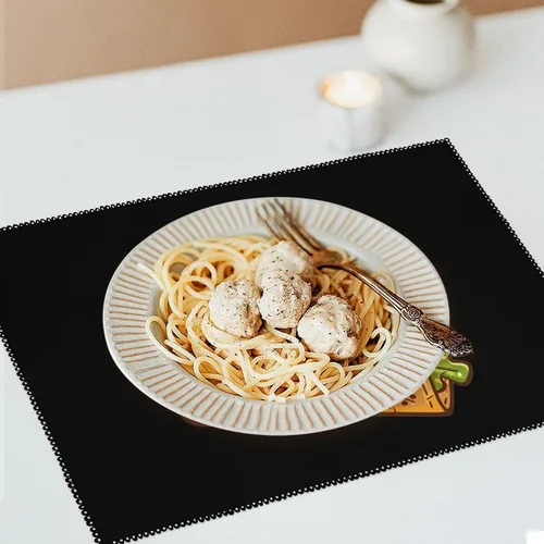 Miniatura 6 de Tacoes Placemats Set of 6 Resistant Table Mats Washable Place Mats for Dinner Party Table Decoration