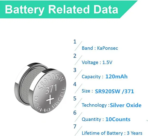 Miniatura 5 de 20PCS 1.5V SR920SW 371 370 LR921 AG6 batería de reloj de óxido de plata
