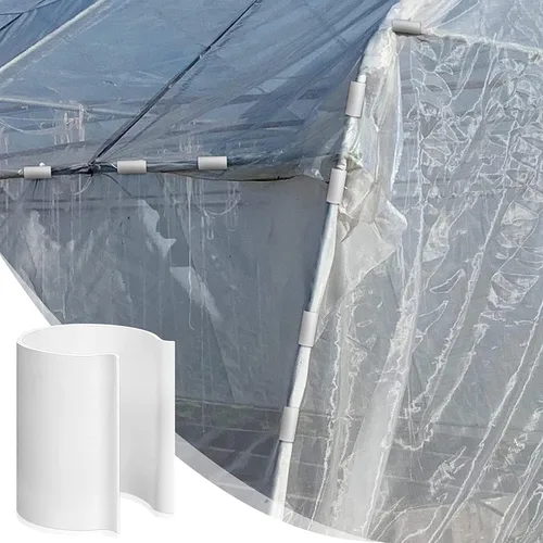 Miniatura 5 de Jetec 16 clips blancos para cubierta de piscina para piscinas sobre el suelo, abrazaderas de PVC para piscina, clips de cubierta de protección