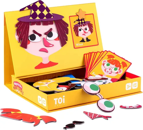 Miniatura 11 de Toi Juguetes magnéticos para niños, cajas de rompecabezas magnéticas con tablero de juego para niños de 3 a 8 años, juguete de mesa preescolar