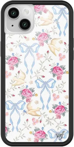 Miniatura 30 de Fundas Wildflower - Realización Par x Devon Lee Carlson, Compatible con Apple iPhone 13/14 Rojo, Ranas, Colaboración - Protector de goma negro