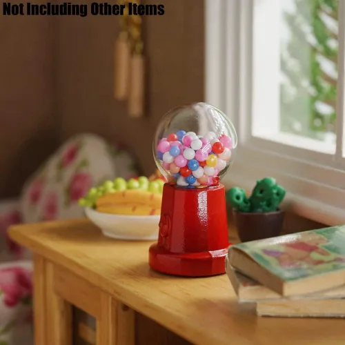 Miniatura 6 de Odoria 1/12 Miniature Gumball Machine Accesorios de decoración de casa de muñecas