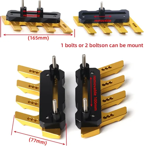 Miniatura 2 de TCHAU Protectores de horquilla delantera para Yamaha FZ-25 FZ25 FZ 25 Guardabarros de motocicleta, montaje de protección lateral, amortiguador Negro