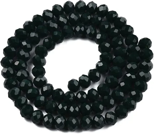 Miniatura 48 de Elecrelive 660 piezas Cuentas de Cristal Briolette de 4mm Cuentas de Vidrio Rondelle Color AB Cuentas de Vidrio Facetadas Sueltas para Bisutería