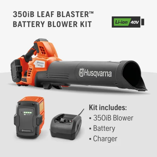 Miniatura 9 de Husqvarna Leaf Blaster 970569904 - Soplador de hojas inalámbrico alimentado por batería, 200 MPH 800 CFM, motor sin escobillas y funcionamiento