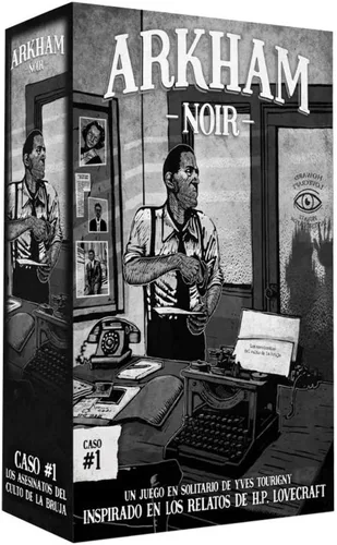 Arkham Noir Case #1 - Los asesinatos del culto de la bruja, juego de detective solitario, terror lovecraftiano, experiencia negra atmosférica,