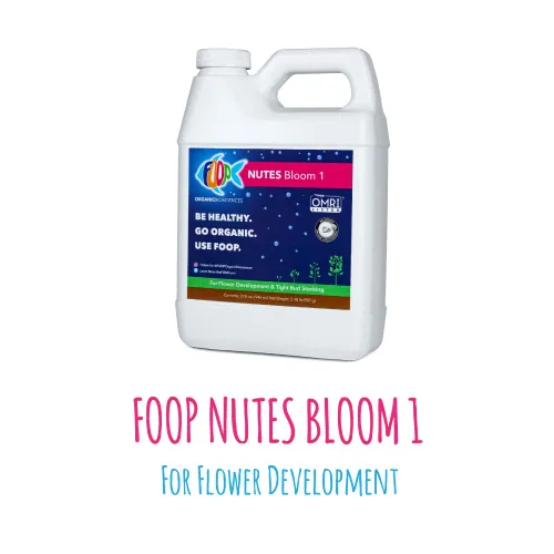 Miniatura 2 de FOOP Nutes Bloom Starter Pack: Obtén cogollos compactos, terpenos increíbles y una explosión de tricomas Infundido con Cal/Mag y sílice