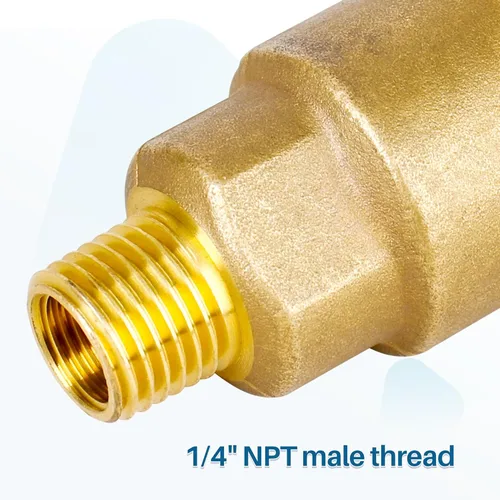 Miniatura 4 de QCC1 - Adaptador de manguera de montaje de gas propano macho con rosca de tubo macho de 1/4 pulgadas, accesorios de conexión rápida de propano
