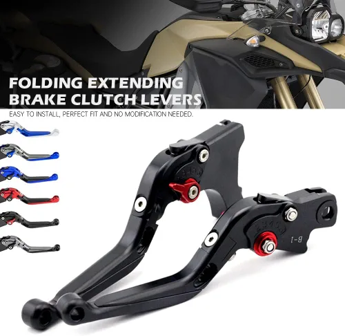 Miniatura 4 de KaftKO Palanca de freno de embrague de motocicleta, para BMW F750GS F850GS 2017 2018 F 750 850 GS F750 F850 motocicleta extensible ajustable manijas