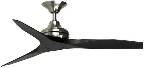 Miniatura 8 de Fanimation Spitfire - Ventilador de techo de 3 aspas, 12 pulgadas de alto y 48 pulgadas de ancho, acabado negro, color hoja de madera de whisky