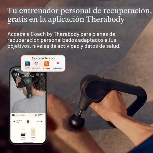 Miniatura 8 de TheraGun Therabody Prime (5ª generación) - Pistola de masaje de terapia de percusión de tejido profundo, habilitada para Bluetooth, masajeador